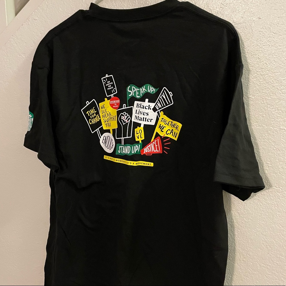 Starbucks Exclusive Stand Together BLM tshirt ✊🏿 ✊🏾 ✊🏽 ✊🏼
